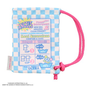 ANGEL BLUE ショッパー型巾着 < BLUE > エンジェルブルー ナカムラくん コスメポーチ マルチポーチ 雑貨ポーチ アクセサリーポーチ プレゼント かわいい ショッパー ショルダー ラウンド お菓