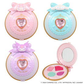 プチレシピ × サンリオキャラクターズ アイシャドウパレット ＜ マイメロディ ・ クロミ ・ シナモロール ＞ キッズコスメ キッズメイク アイシャドウ アイメイク 粧美堂 SHOBIDO 子供 メイク ギフト プレゼント 送料無料 誕生日 入学