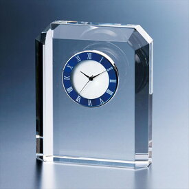 クリスタル時計オーナメント Blue 景品 販促品 粗品 プレゼント 記念品 来場記念 ギフト 内祝い