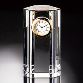 クリスタル時計オーナメント A/ゴールド 景品 販促品 粗品 プレゼント 記念品 来場記念 ギフト 内祝い