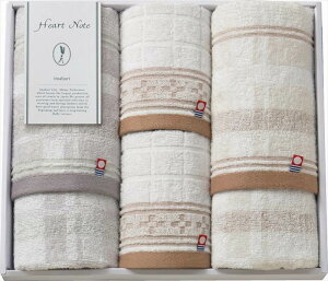 今治タオル Heart Note フェイスタオル2P&ウォッシュタオル2P HN-0041 内祝 内祝い お祝 御祝 記念品 出産内祝い プレゼント 快気祝い 粗供養 引出物