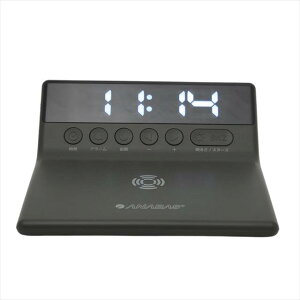 ワイヤレススマホ充電クロック CR-200 景品 記念品 粗品 ノベルティ 名入れ 御挨拶 ご挨拶