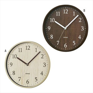 マグ インテリア掛時計 梓 B/ブラウン W-742BR-Z 景品 記念品 粗品 ノベルティ 名入れ 御挨拶 ご挨拶
