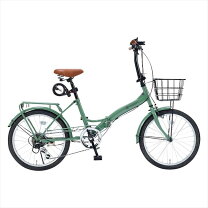 楽天市場】折りたたみ自転車 20インチ ミント グリーンの通販