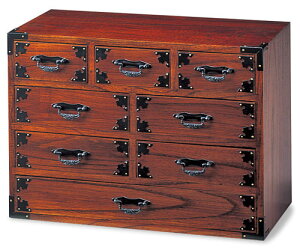 漆塗金具付四段八ツ引