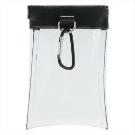 クリアばねぐちポーチ（カラビナ付） 7810 景品 記念品 粗品 ノベルティ 名入れ 御挨拶 ご挨拶