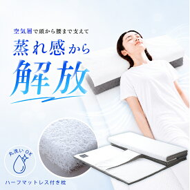 マットレス一体型枕 T-fine オーバーレイ マットレストッパー ベッドパッド ティーファイン 枕 仰向け 横向き ファイバー 高通気 巻き肩 猫背 反り腰 腰痛 腰まで支える枕 胸を開く 呼吸 洗える まくら