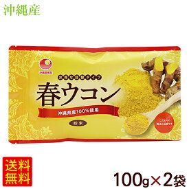 春ウコン 粉末 100g×2袋　/比嘉製茶 沖縄産100％ 【M便】