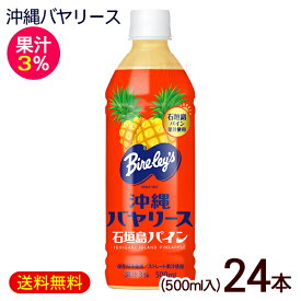 沖縄バヤリース 石垣島パイン 果汁3％ 500ml×24本　/パインジュース パイナップルジュース 沖縄お土産 沖縄限定 ペットボトル 【FS】