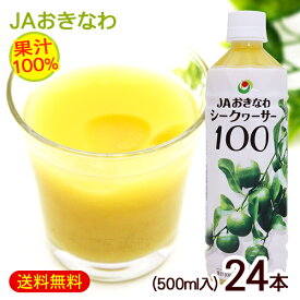 シークワーサー 原液 果汁100％ 500ml×24本　/JAおきなわ 青切り シークワーサージュース ノビレチン【FS】