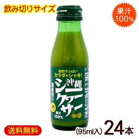 沖縄シークワーサー 95ml×24本（果汁100％）　/飲みきりサイズ シークワーサージュース JAおきなわ 【FS】