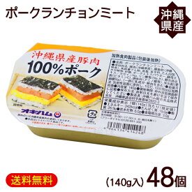 ポークランチョンミート 140g×48個　/沖縄県産豚肉 ポーク缶 オキハム【FS】