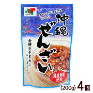 沖縄ぜんざい 200g×4個　レトルト/金時豆 国産押麦 新垣具郎 沖縄お土産【M便】