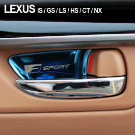 レクサス インナードアハンドルカバー 車内 ドアノブ プレート ブルー LEXUS 汎用 IS GS LS HS CT NX 4点セット 社外品 カスタムパーツ