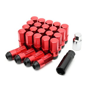 ハイエース レジアスエース 標準 バン ワイド 1型 2型 3型 4型 5型 ホイールナット 24本 M12×P1.5 48 レーシングナット ロング JDM USDM スタンス スチール & アルミ クラウン プリウス アルファード