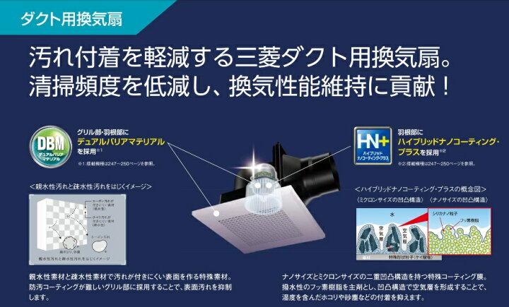 楽天市場】三菱【VD-08ZC14】 換気扇 ダクト用換気扇 天井埋込形 接続 