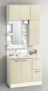 間口900mm 奥行500mmクリナップ 洗面化粧台(BGAシリーズ) (1面鏡)奥行50cmでリフォーム等で狭い場所への設置も可能