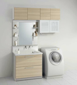 (間口1650mm)900+750mm クリナップ 洗面化粧台(S エス) (ステンレス1面鏡)