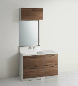 （間口1200mm）750＋450mm クリナップ 洗面化粧台（S エス） （ワイド1面鏡）