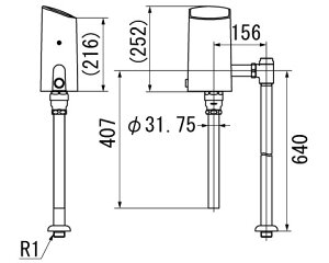 OKC-AT6114A INAX イナックス LIXIL リクシル 大便器自動洗浄システム オートフラッシュC 定流量弁 セパレート形 自動フラッシュバルブ(床給水形)【純正品】