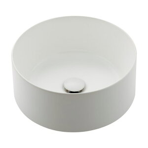 カクダイ 【#LY-493237-W】 丸型洗面器//マットホワイト