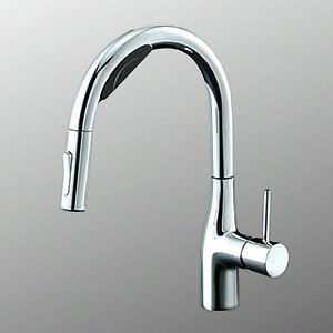 【KM6092EC】 KVK ビルトイン浄水器用シングルシャワー付混合栓(Wセンサー付)(eレバー) キッチン用水栓 センサー水栓 【純正品】