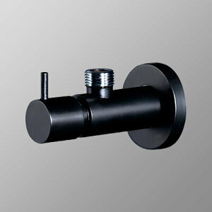 【KU130KMB】 KVK アングル止水栓 マットブラック 給水栓 止水栓 【純正品】