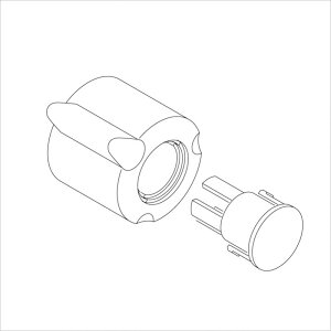 KVK KP1024/800 旧MYMMS8200・MC8200シリーズ用切替ハンドルメッキ 旧MYM補修部品 レバー・ハンドル 【純正品】