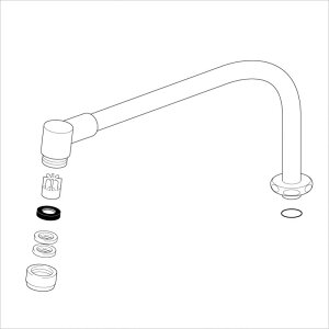 KVK KPP371DW/800 旧MYMM325G1等用パイプ260mm 旧MYM補修部品 パイプ関連 【純正品】