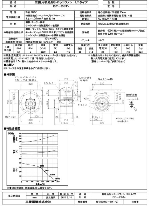 楽天市場】三菱 mitsubishi 換気扇 【BF-28T5】産業用送風機 [本体] 片 