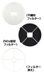 メルコエアテック 【AT-150QRKX4-F】室内用(その他) レジスター(角形・プッシュ式風量調節付)交換用フィルター NOx吸収 適用パイプ150mm【純正品】