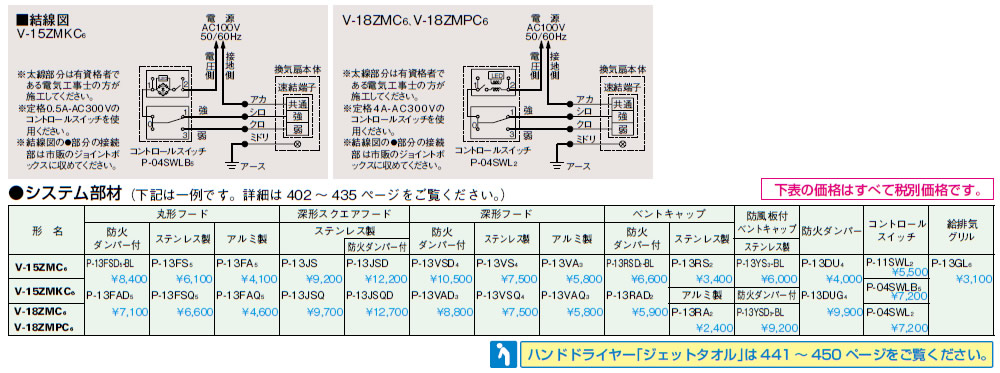三菱 V-18ZMC6 換気扇 [本体] 24時間換気機能付換気扇 V18ZMC6 ダクト用換気扇 V-18ZMC5の後継品 | 換気扇の激安ショップ  プロペラ君