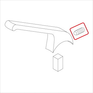 【ゆうパケット】 KVK 【KP937/800】 旧MYMKP38ハンドル用ビス 旧MYM補修部品>レバー・ハンドル 【純正品】