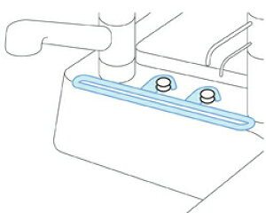 【ゆうパケット】 トクラス 洗剤カゴ掛け(マーブルファミリーシンク用 浄水器取付時) 【HWMESKKV】 キッチン マーブルファミリーシンク【純正品】