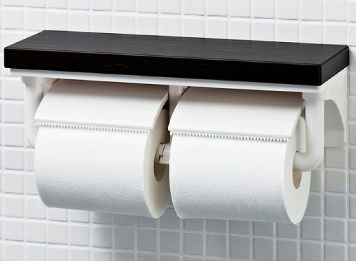 楽天市場 あす楽 もうトイレットペーパーホルダーカバーはいらない おしゃれなトイレットペーパーホルダー 木製棚付2連紙巻器 Cf 64ku Inax イナックス Lixil リクシル インテリアリモコン対応紙巻器 Cf A63kuの新品番 おひとり様1個まで 換気扇の激安ショップ