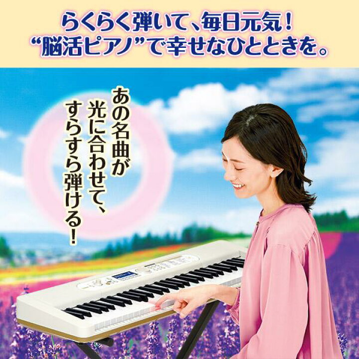 楽天市場】カシオ 楽らくキーボード LK-526 ココチモオリジナル CASIO 