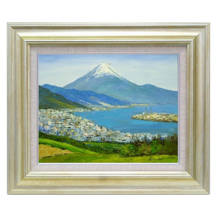 楽天市場】油彩画 遠藤勝 「清水港」 F10号 真筆 額付き 新品 油絵 