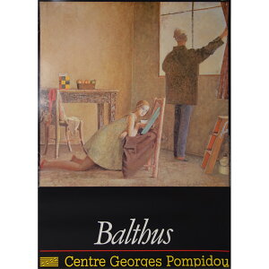 �|�X�^�[�@�o���e���X Balthus�u��Ƃƃ��f���v1983�N �|���s�h�D�[�Z���^�[�i�t�����X�j�W����|�X�^�[ �I�t�Z�b�g��� �z�t�� �m�� ���G �A���e�B�[�N �r���e�[�W Y116