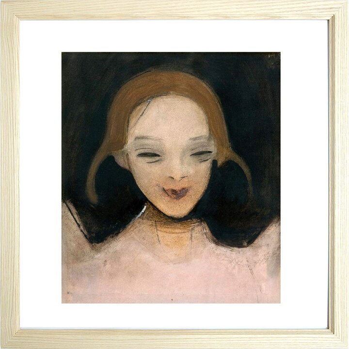 楽天市場 ヘレン シャルフベック 微笑む女の子 ジクレー 複製画 額入り 絵画 新品 洋画 アート紙 人物 肖像画 フィンランドの画家 Smiling Girl 個人所蔵 魂のまなざし やまとや画廊