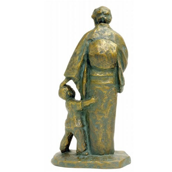 楽天市場】彫刻 北村西望 「おかあさん（小）」 ブロンズ像 銅製 桐