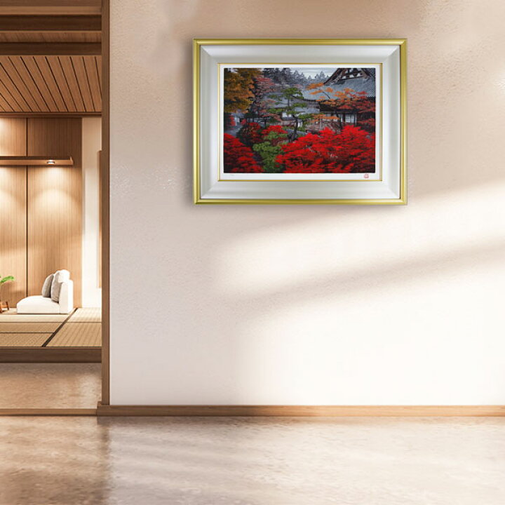 楽天市場】版画 澁澤卿 「深宮錦彩」 京都毘沙門堂 シルクスクリーン 