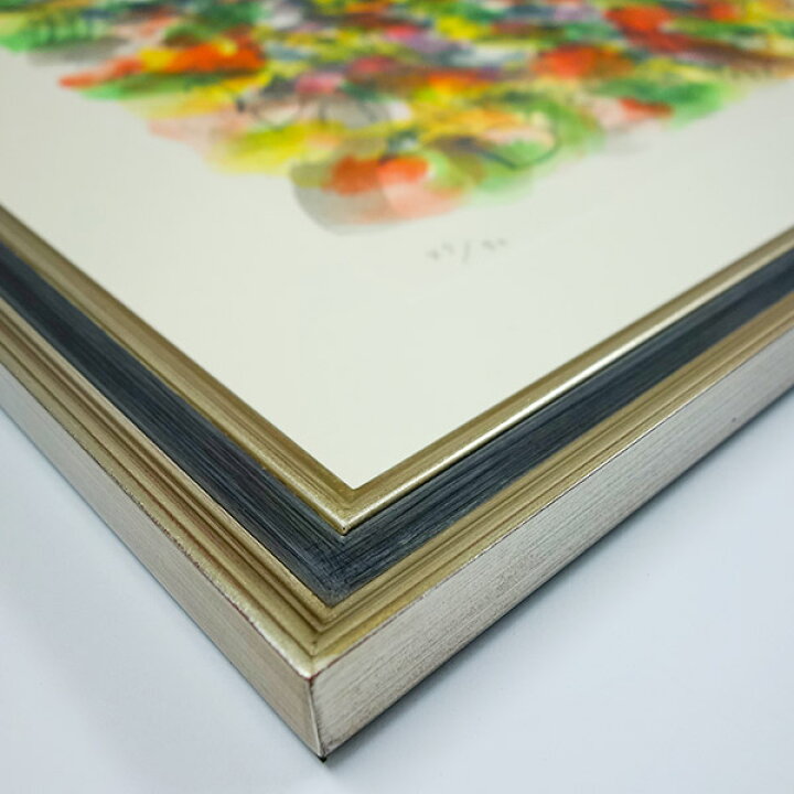 楽天市場】版画 嶋田しづ 「Untitled」 リトグラフ 額付き 10号相当 