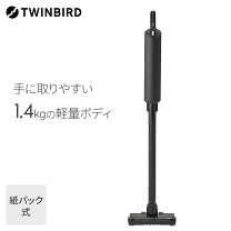 楽天市場】ツインバード コードレススティッククリーナー TC-E264Bの通販