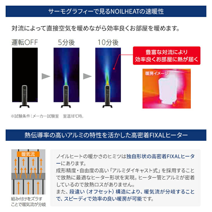 楽天市場】コロナ オイルレスヒーター ノイルヒート 最大13畳  