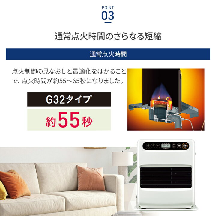 楽天市場】コロナ 石油ファンヒーター G32タイプ 木造9畳 コンクリート 
