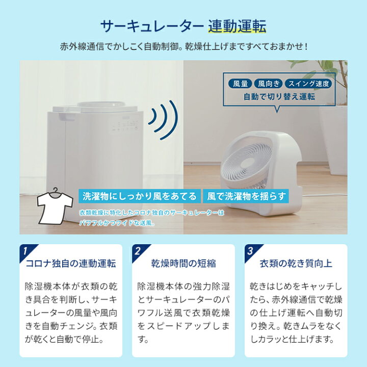 楽天市場】コロナ 衣類乾燥除湿機 CDSCタイプ 除湿量1日8L 