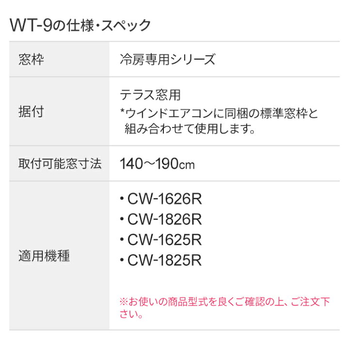 楽天市場】コロナ 冷房専用シリーズ 窓用エアコン用 取り付け枠 テラス 