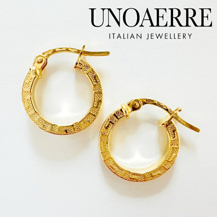 楽天市場】UNOAERRE ウノアエレ ピアス 18金 K18 イエロー