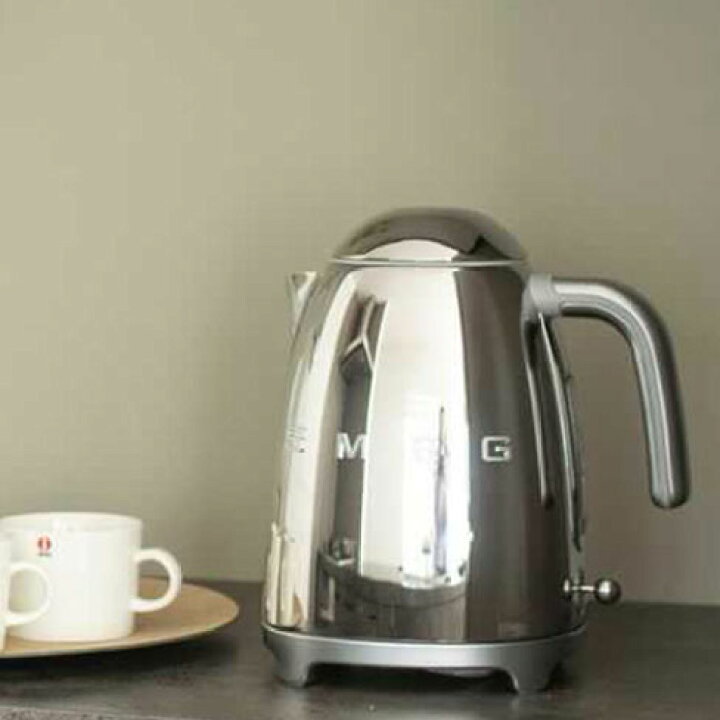 楽天市場】（日本正規販売店）SMEG 電気ケトル 1.7L【クローム 
