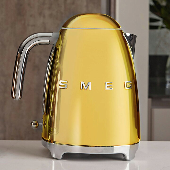 楽天市場】（日本正規販売店）SMEG 電気ケトル 1.7L【ゴールド】KLF03 